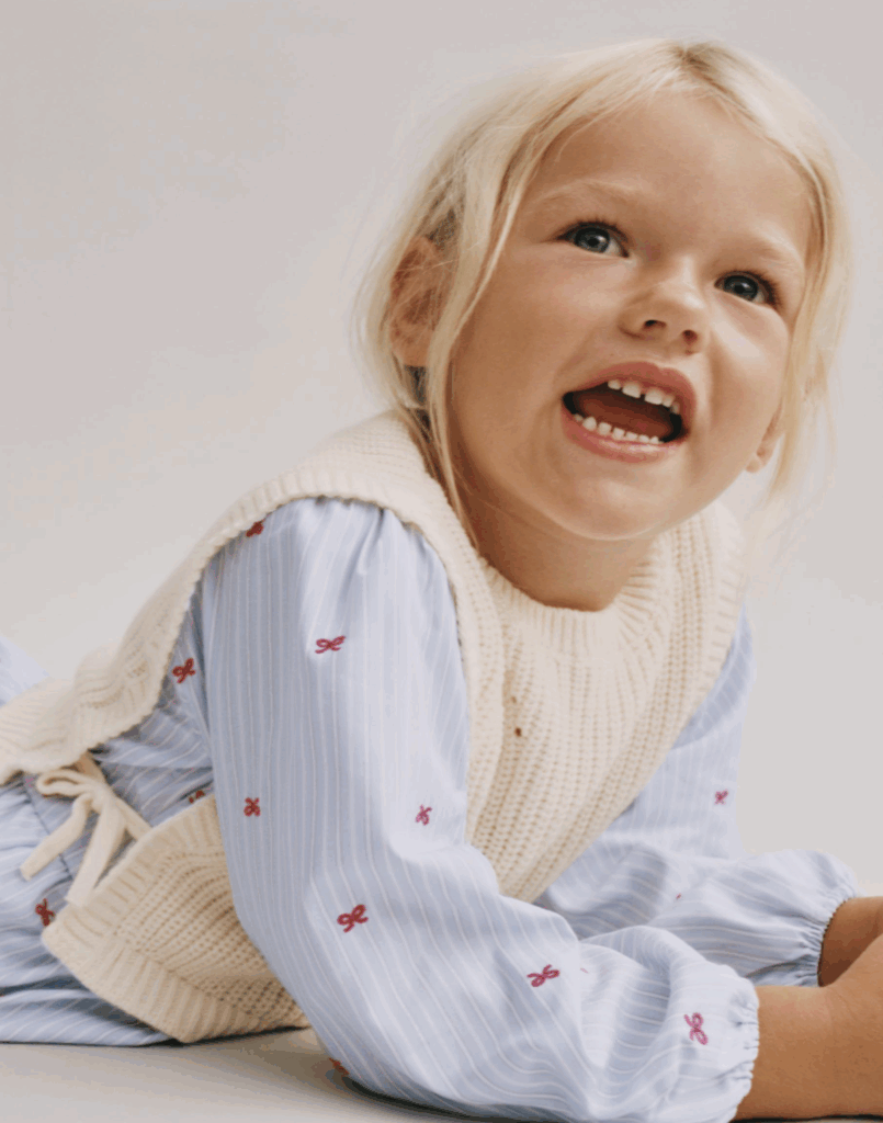 screenshot of child wear Zara clothing 